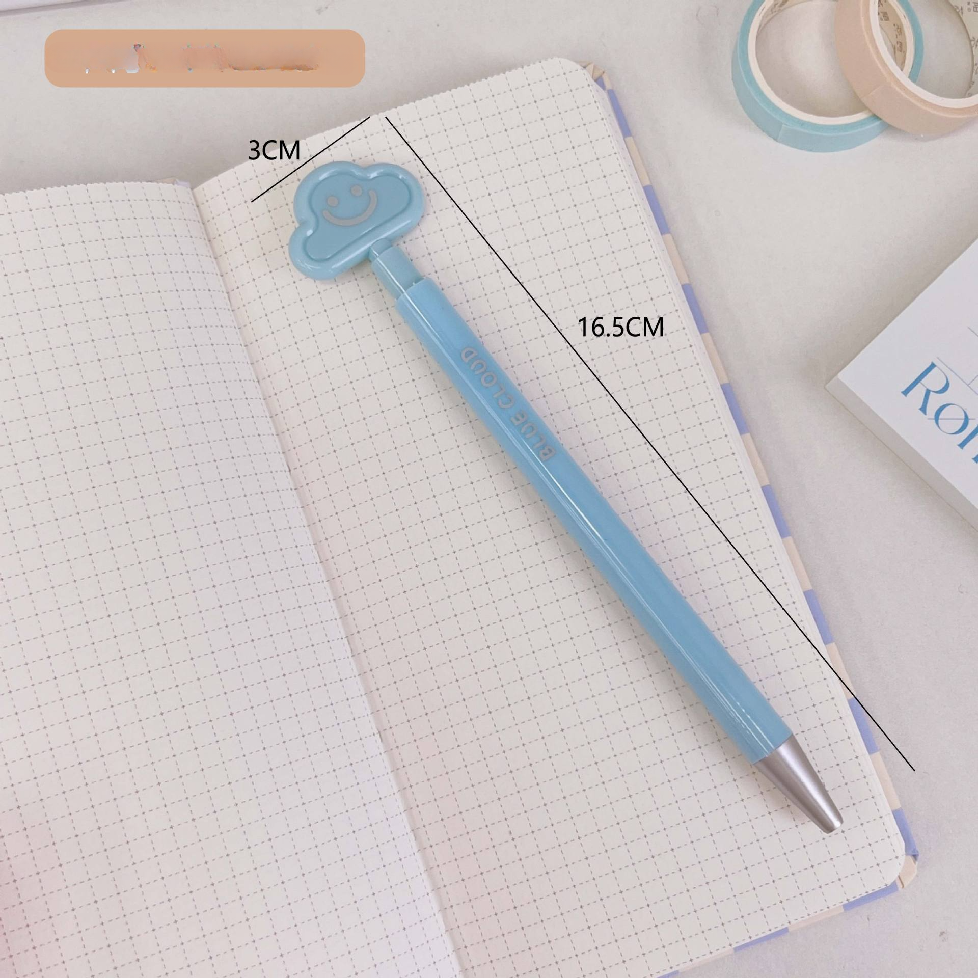 Bolígrafo de gel de prensa de nubes de plástico al por mayor